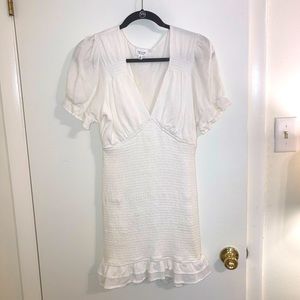 Medium Lelis Collection white fitted dress